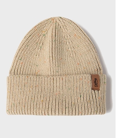 GEMO Bonnet en maille chinée garçon beige chine