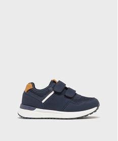 GEMO Baskets jogger à scratch garçon Bleu