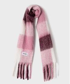 GEMO Écharpe plaid douillette fille Violet