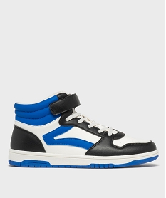 GEMO Baskets montantes à scratch garçon bleu standard