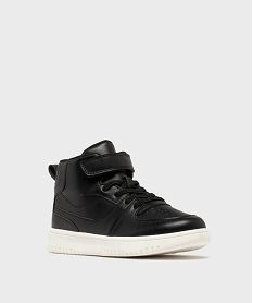 baskets montantes a lacets et scratch garcon noir standard basketsH161701_2
