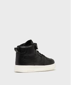 baskets montantes a lacets et scratch garcon noir standard basketsH161701_4