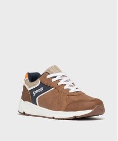 baskets jogger a lacets garcon brun basketsH164301_2