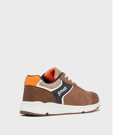 baskets jogger a lacets garcon brun basketsH164301_4