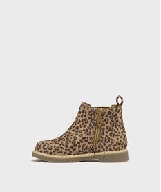 boots a motif leopard avec elastique lateral bebe fille - lovely wings brun bottes et chaussures montantesH166901_3