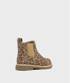 boots a motif leopard avec elastique lateral bebe fille - lovely wings brun bottes et chaussures montantesH166901_4