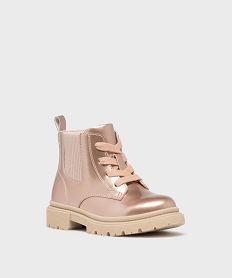 bottines metallisees avec semelle crantee fille - lovely wings roseH168401_2