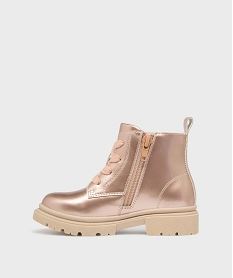 bottines metallisees avec semelle crantee fille - lovely wings roseH168401_3
