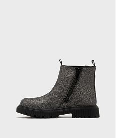 bottines pailletees avec semelle crantee fille - lovely wings argenteH169101_3