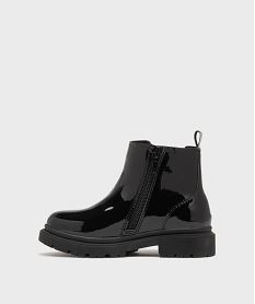 boots chelsea vernies a imprime animal fille noir standardH169301_3