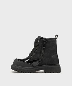 bottines bi-matieres avec motifs en relief fille - lovely wings noir standardH170201_3