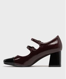 escarpins a bout carre et talon haut femme - follow me rougeH172801_3