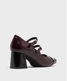 escarpins a bout carre et talon haut femme - follow me rougeH172801_4