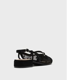 escarpins sling-back en resille a talon plat femme - follow me noir standardH172901_4