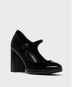 escarpins vernis a brides avec talon bloc femme - follow me noir standardH174101_2