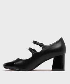 escarpins a bout carre et talon haut femme - follow me noir standardH174301_3