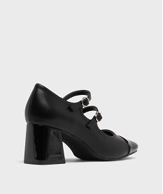 escarpins a bout carre et talon haut femme - follow me noir standardH174301_4