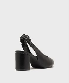 escarpins femme unis bout amande ouverts au talon noir standardH174401_4