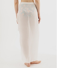 pareo a motifs geometriques femme blanc standardH174501_4