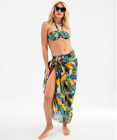 pareo a motifs fleuris femme multicoloreH174601_3