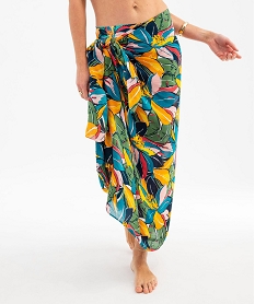 pareo a motifs fleuris femme multicoloreH174601_4