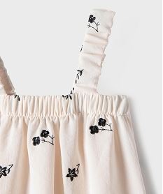 blouse brodee a bretelles fille beige standardH175901_2