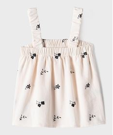 blouse brodee a bretelles fille beige standardH175901_3