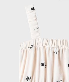 robe a bretelles a motifs brodes fille beige standardH176001_2