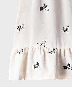 robe a bretelles a motifs brodes fille beige standardH176001_3