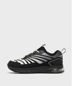 baskets bicolores avec semelle bulle d’air garcon - 5 miles noir basketsH180801_3