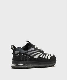 baskets bicolores avec semelle bulle d’air garcon - 5 miles noir basketsH180801_4