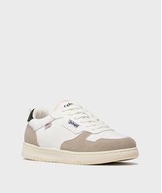 baskets basses a lacets garcon - schott blanc standard basketsH180901_2