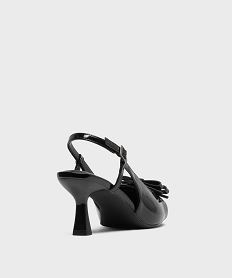 escarpins sling-back vernis a bout pointu et talon femme - follow me noir standardH181001_4