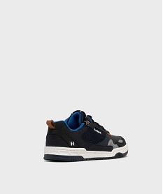 baskets basses a lacets et zip garcon - hobiz bleu basketsH181201_4
