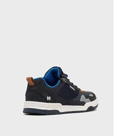 baskets basses a lacets et zip garcon - hobiz bleu basketsH181401_4