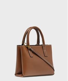 sac a main compact a multiples portes femme marron vif sacs a mainH182101_2