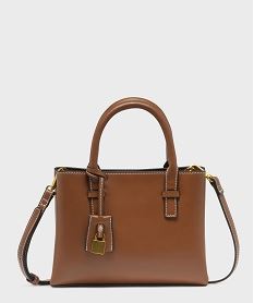 sac a main compact a multiples portes femme marron vif sacs a mainH182101_4