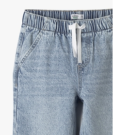 jean loose avec ceinture elastique garcon blanc chine jeansH197301_2
