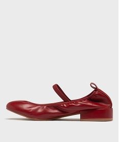 ballerines souples a petit talon femme - follow me rouge standardH199701_3