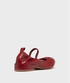 ballerines souples a petit talon femme - follow me rouge standardH199701_4