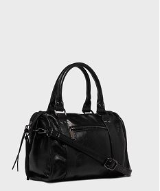 sac a main verni mat a clous et bandouliere amovible femme noir standard sacs a mainH201801_2