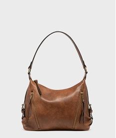 sac a bandouliere avec poches zippees femme orange sacs a mainH202201_4