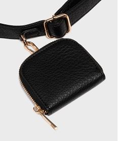 grand sac banane avec porte-monnaie femme noir standard sacs a dos et sacs de voyageH203301_3