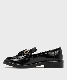 mocassins avec bride metallique et patte mexicaine femme - follow me noir vif mocassinsH204601_3