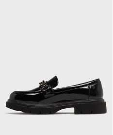 mocassins chunky vernis a epaisse semelle crantee femme noir vif mocassinsH204801_3