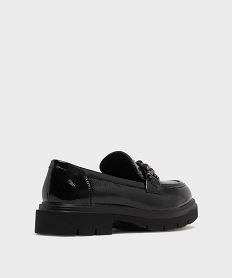 mocassins chunky vernis a epaisse semelle crantee femme noir vif mocassinsH204801_4