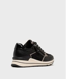 baskets a talon compense et details brillants femme noirH206301_4