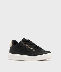 baskets basses de ville a details brillants et matelasses femme noir standardH207201_2