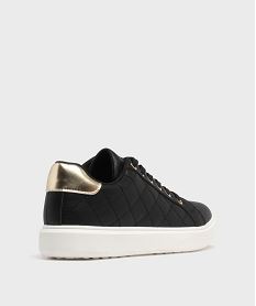 baskets basses de ville a details brillants et matelasses femme noir standardH207201_4