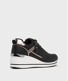baskets a talon compense et details brillants femme noir standardH207901_4